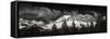 Mt Rainier Panorama BW-Steve Gadomski-Framed Stretched Canvas