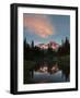 Mt Rainier Reflected in Mirror Pond, Mt Rainier NP, Washington, USA-Gary Luhm-Framed Photographic Print