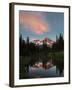 Mt Rainier Reflected in Mirror Pond, Mt Rainier NP, Washington, USA-Gary Luhm-Framed Photographic Print