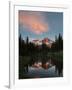 Mt Rainier Reflected in Mirror Pond, Mt Rainier NP, Washington, USA-Gary Luhm-Framed Photographic Print