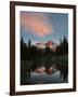 Mt Rainier Reflected in Mirror Pond, Mt Rainier NP, Washington, USA-Gary Luhm-Framed Photographic Print