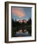 Mt Rainier Reflected in Mirror Pond, Mt Rainier NP, Washington, USA-Gary Luhm-Framed Photographic Print