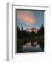 Mt Rainier Reflected in Mirror Pond, Mt Rainier NP, Washington, USA-Gary Luhm-Framed Photographic Print