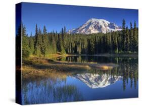 Mt. Rainier Reflected in Reflection Lake, Mt. Rainier National Park, Washington, Usa-Jamie & Judy Wild-Stretched Canvas