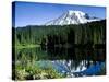 Mt. Rainier Reflected in Reflection Lake, Washington, USA-Charles Sleicher-Stretched Canvas