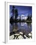 Mt. Rainier Reflected in Tarn, Mt. Rainier National Park, Washington, USA-Jamie & Judy Wild-Framed Premium Photographic Print