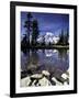 Mt. Rainier Reflected in Tarn, Mt. Rainier National Park, Washington, USA-Jamie & Judy Wild-Framed Photographic Print