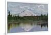 Mt. Rainier View - Rainier National Park-Lantern Press-Framed Art Print