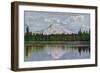 Mt. Rainier View - Rainier National Park-Lantern Press-Framed Art Print