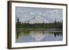 Mt. Rainier View - Rainier National Park-Lantern Press-Framed Art Print