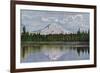 Mt. Rainier View - Rainier National Park-Lantern Press-Framed Premium Giclee Print