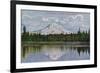 Mt. Rainier View - Rainier National Park-Lantern Press-Framed Premium Giclee Print