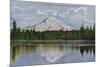 Mt. Rainier View - Rainier National Park-Lantern Press-Mounted Premium Giclee Print