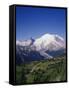 Mt. Rainier Viewed from Sourdough Ridge, Mt. Rainier NP, Wa-Greg Probst-Framed Stretched Canvas