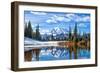 Mt. Rainier Vista-Michael Broom-Framed Premium Giclee Print