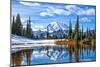 Mt. Rainier Vista-Michael Broom-Mounted Premium Giclee Print