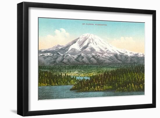 Mt. Rainier, Washington-null-Framed Art Print