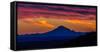 Mt Redoubt Volcano at Skilak Lake, Alaska, the Aleutian Mountain Range-null-Framed Stretched Canvas