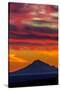 Mt Redoubt Volcano at Skilak Lake, Alaska, the Aleutian Mountain Range-null-Stretched Canvas