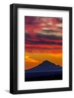 Mt Redoubt Volcano at Skilak Lake, Alaska, the Aleutian Mountain Range-null-Framed Photographic Print