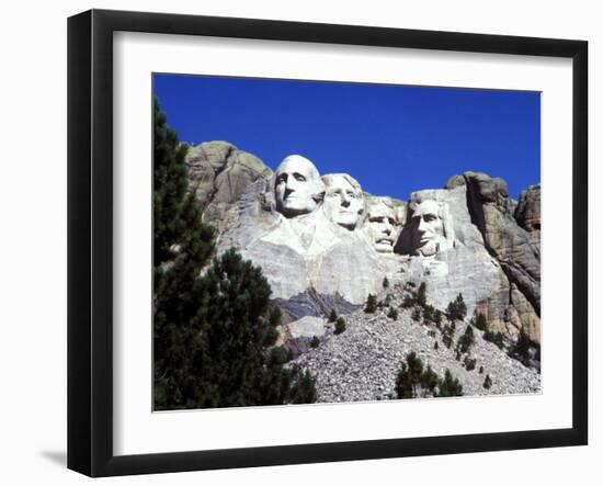 Mt Rushmore Presidents, South Dakota, USA-Bill Bachmann-Framed Premium Photographic Print