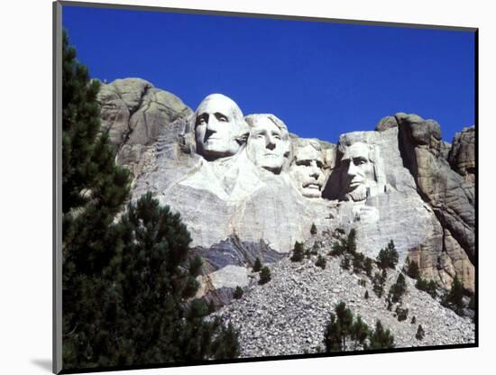 Mt Rushmore Presidents, South Dakota, USA-Bill Bachmann-Mounted Photographic Print