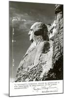 Mt. Rushmore, South Dakota with Dimensions-null-Mounted Art Print