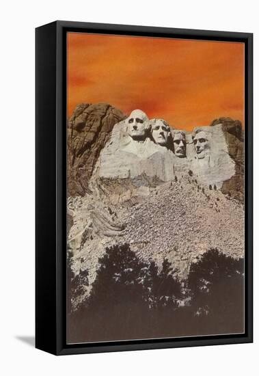 Mt. Rushmore, South Dakota-null-Framed Stretched Canvas