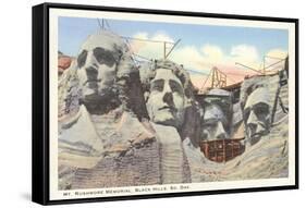 Mt. Rushmore, South Dakota-null-Framed Stretched Canvas