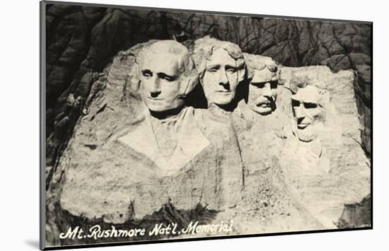 Mt Rushmore-null-Mounted Poster