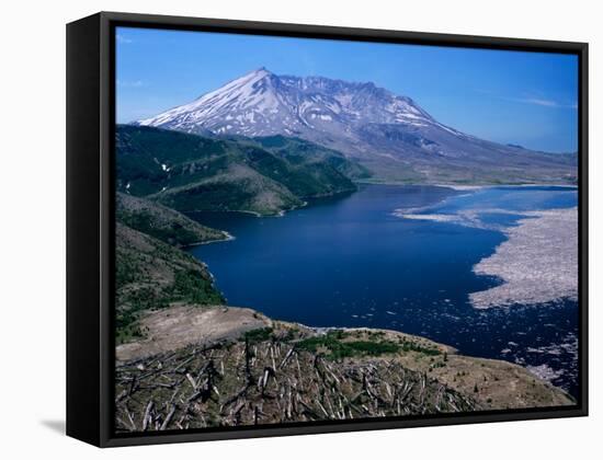 Mt. Saint Helens and Spirit Lake, Mt. Saint Helens National Volcanic Monument, Washington, USA-Jamie & Judy Wild-Framed Stretched Canvas