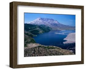 Mt. Saint Helens and Spirit Lake, Mt. Saint Helens National Volcanic Monument, Washington, USA-Jamie & Judy Wild-Framed Photographic Print