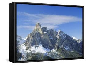 Mt. Sassongher, Dolomites, Trentino-Alto Adige, Italy-G Richardson-Framed Stretched Canvas