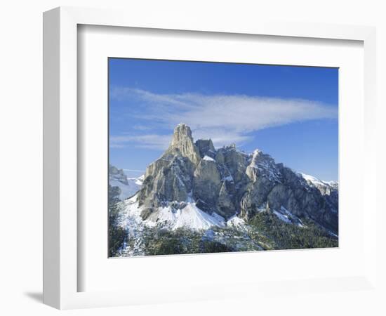 Mt. Sassongher, Dolomites, Trentino-Alto Adige, Italy-G Richardson-Framed Photographic Print