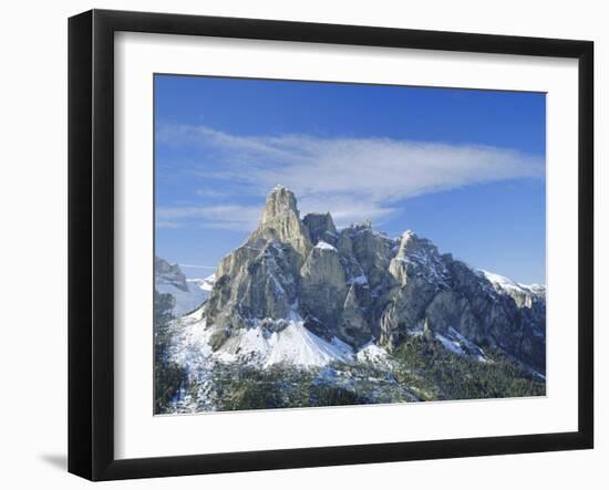 Mt. Sassongher, Dolomites, Trentino-Alto Adige, Italy-G Richardson-Framed Photographic Print