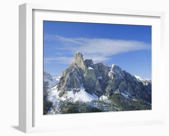 Mt. Sassongher, Dolomites, Trentino-Alto Adige, Italy-G Richardson-Framed Photographic Print