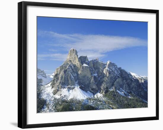 Mt. Sassongher, Dolomites, Trentino-Alto Adige, Italy-G Richardson-Framed Photographic Print