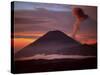 Mt. Semeru Emits Plume of Smoke at Sunrise, Indonesia-Jim Zuckerman-Stretched Canvas