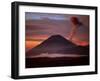 Mt. Semeru Emits Plume of Smoke at Sunrise, Indonesia-Jim Zuckerman-Framed Photographic Print