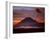 Mt. Semeru Emits Plume of Smoke at Sunrise, Indonesia-Jim Zuckerman-Framed Photographic Print