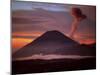 Mt. Semeru Emits Plume of Smoke at Sunrise, Indonesia-Jim Zuckerman-Mounted Photographic Print