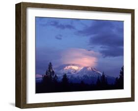 Mt. Shasta at Dusk-Mark Gibson-Framed Photographic Print