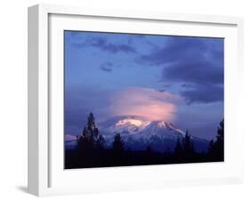 Mt. Shasta at Dusk-Mark Gibson-Framed Photographic Print