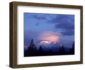 Mt. Shasta at Dusk-Mark Gibson-Framed Photographic Print