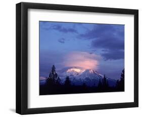 Mt. Shasta at Dusk-Mark Gibson-Framed Photographic Print