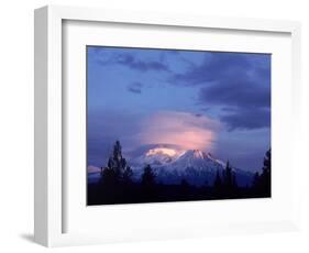 Mt. Shasta at Dusk-Mark Gibson-Framed Photographic Print