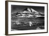 Mt. Shasta View from City - Weed, CA-Lantern Press-Framed Art Print