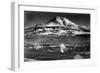 Mt. Shasta View from City - Weed, CA-Lantern Press-Framed Art Print