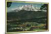 Mt. Shasta View from Shasta City - Shasta, CA-Lantern Press-Mounted Art Print