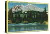 Mt. Shasta View in the Cascades - Shasta, CA-Lantern Press-Stretched Canvas